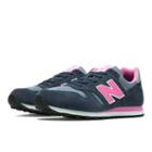 New Balance 373 Women's Lifestyle Shoes - Navy, Bubble Gum Pink, Silver (w373snp)