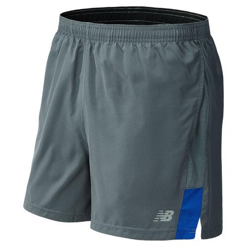 New Balance 5137 Men's Accelerate 5 Inch Short - Lead, Optic Blue (mrs5137otb)