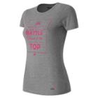 New Balance 63144 Women's Pink Ribbon Script Tee - (rwt63144)