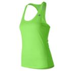 New Balance 53149 Women's Heathered Tank - Green (wt53149loh)
