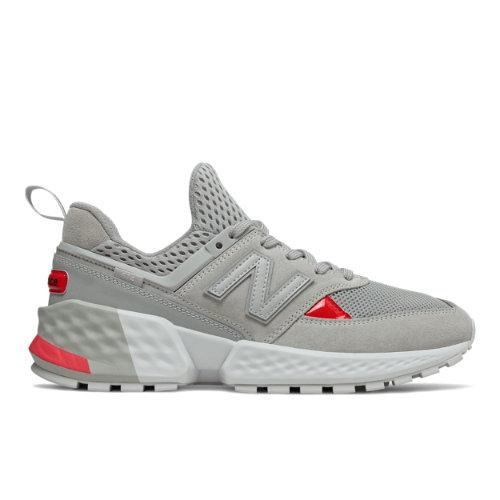 New Balance 574 Sport Men's Sport Style Shoes - Grey/red (ms574bra)