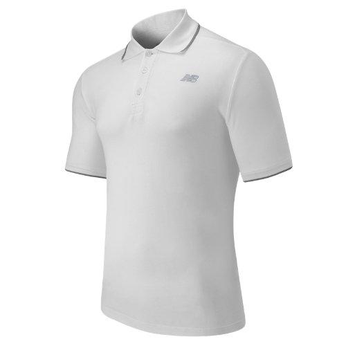 New Balance 53415 Men's Challenger Classic Polo - White (mt53415wt)