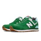 New Balance 574 Picnic Women's 574 Shoes - Green, White, Blue Light (wl574spa)