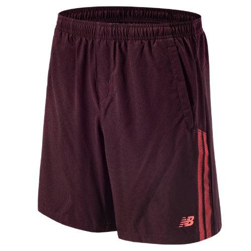 New Balance 53408 Men's Tournament 9 Inch Short - Burgundy, Flame (ms53408bfm)