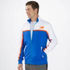 New Balance 4191 Men's Nb Classic Track Jacket - Cobalt Blue, White, Shocking Orange (mfj4191cbt)