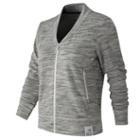 New Balance 61509 Women's Push The Past Cardigan - Sea Salt Heather (wt61509sah)