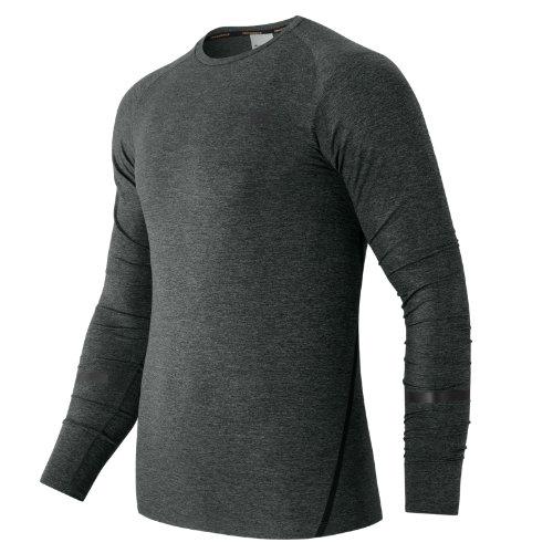 New Balance 61020 Men's Trinamic Long Sleeve Top - Heather Charcoal (mt61020hc)