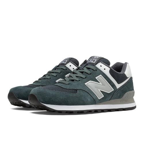 New Balance 574 Varsity Men's 574 Shoes - Dark Grey, Silver (ml574vag)