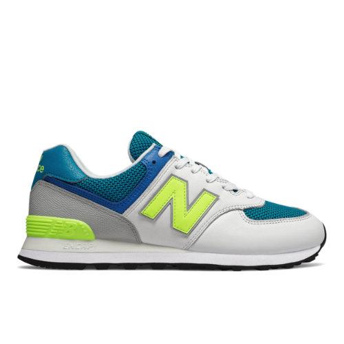 New Balance 574 Men's 574 Shoes - Blue/green (ml574pwb)