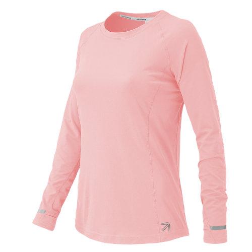 New Balance 71243 Women's J.crew In Transit Long Sleeve - Pink (wt71243wpn)