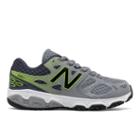 New Balance 680v3 Kids Grade School Running Shoes - Grey/yellow (kr680ghy)
