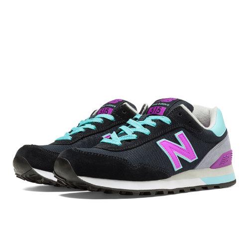 New Balance 515 Women's Running Classics Shoes - Stormy Night, Voltage Violet, Light Blue (wl515stv)