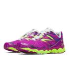 New Balance 880v4 Women's Neutral Cushioning Shoes - Voltage Violet, Lime Green, White (w880py4)