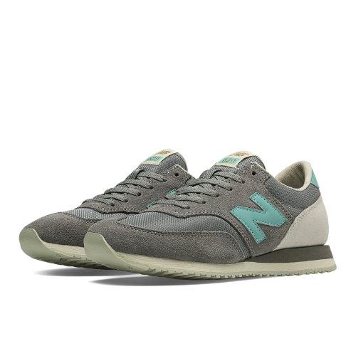 620 New Balance Women's Running Classics Shoes - Flint Grey, Light Blue (cw620ngy)