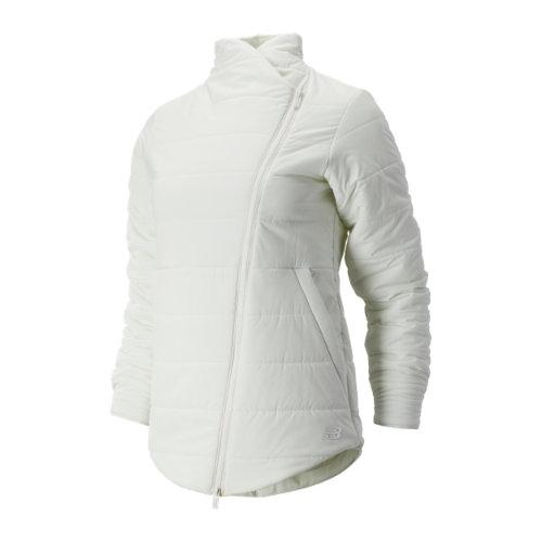 New Balance 93121 Women's Determination Nb Heat Flx Asym Jacket - Off White (wj93121sst)