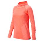 New Balance 63155 Women's J.crew M4m Seamless Hooded Pullover - Orange (wt63155daf)