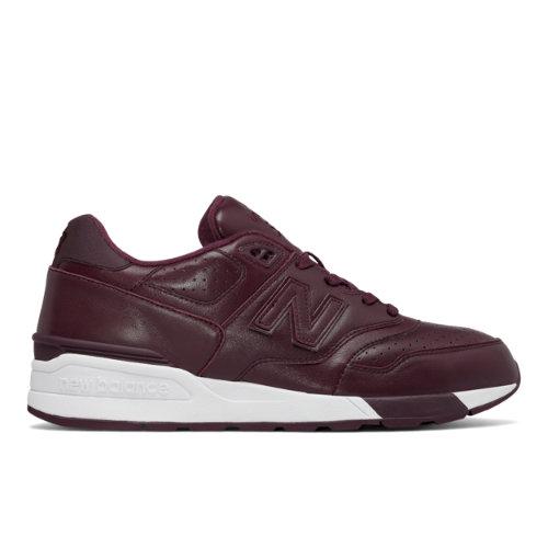 New Balance 597 Leather Men's Running Classics Shoes - Red (ml597bul)