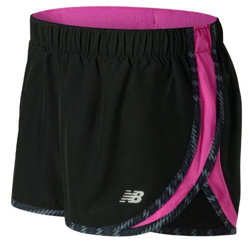 New Balance 53145 Women's Accelerate 2.5 Inch Short - Pink/black (ws53145fus)