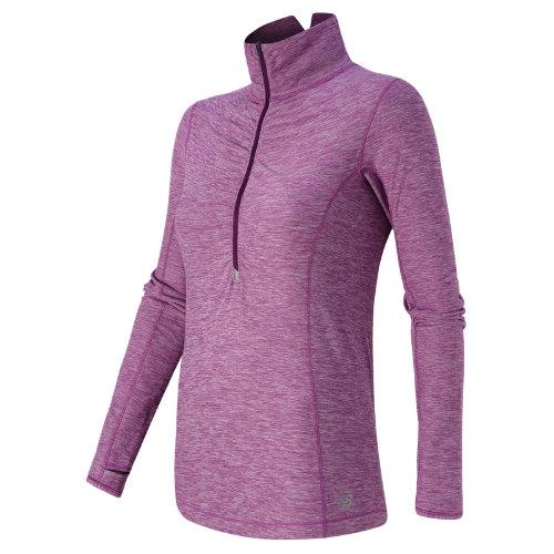 New Balance 53110 Women's Impact Half Zip - Deep Orchid Heather (wt53110doh)