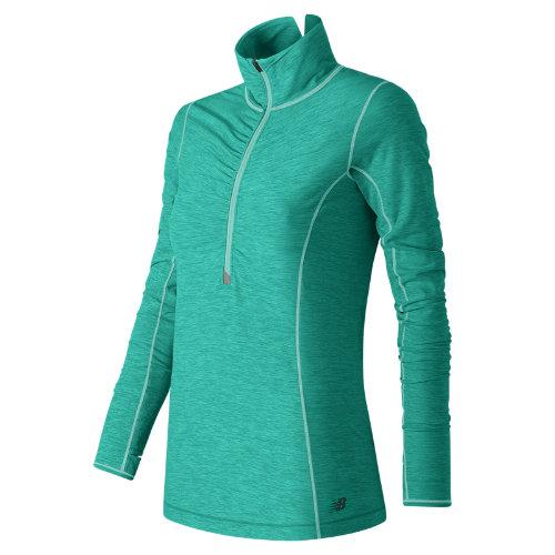 New Balance 53110 Women's In Transit Half Zip - Blue (wt53110aqh)