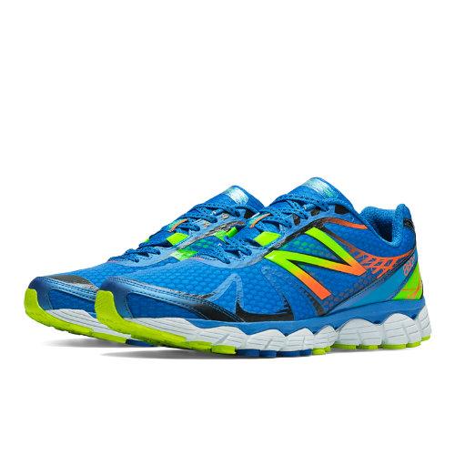 New Balance 880v4 Men's Neutral Cushioning Shoes - Blue, Lime Green, Orange (m880by4)