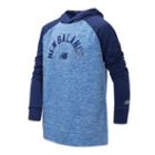 New Balance 10776 Kids' Long Sleeve Hooded Performance Top - Blue (bt10776lap)