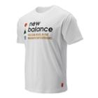 New Balance 93694 Men's Nb Athletics Trail Ss Tee - White (mt93694wt)