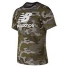 New Balance 73587 Men's Essentials Stacked Logo Tee - Green (mt73587ucp)