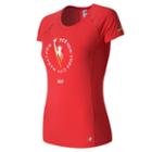 New Balance 63223 Women's Nyc Marathon Nb Ice Short Sleeve - Red (wt63223venr)