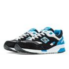 New Balance 1600 Elite Riders Club Men's Running Classics Shoes - Black, Bright Blue, White (cm1600bw)