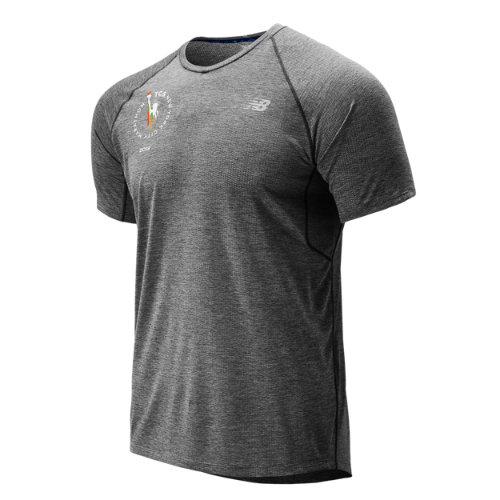 New Balance 93200 Men's Nyc Marathon Impact Run Mesh Short Sleeve - Grey (mt93200mbkh)