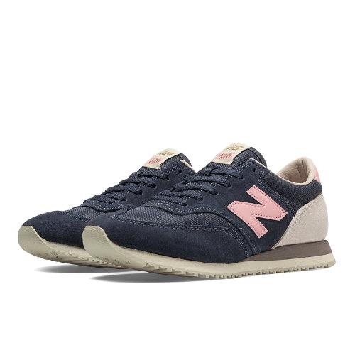 620 New Balance Women's Running Classics Shoes - Navy, Pink (cw620nnv)