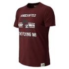 New Balance 4393 Men's Collegiate Flying Nb Tee - Port Royale, Cream, Blue Graphite (emet4393pry)