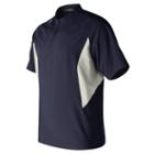 New Balance 412 Men's Short Sleeve Ace Baseball Jacket - Navy (tmmj412tnv)