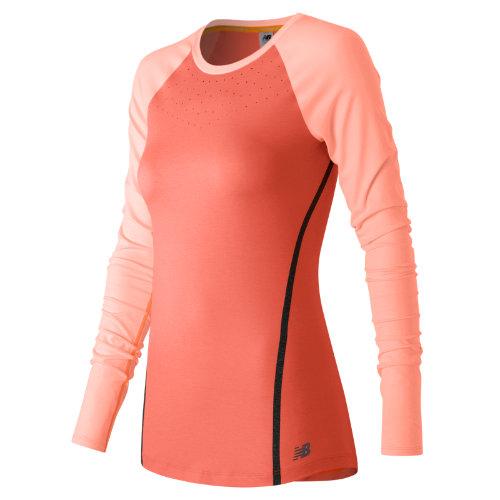 New Balance 61101 Women's Trinamic Long Sleeve Top - Dragonfly Heather (wt61101dfh)