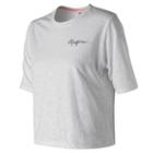 New Balance 91467 Women's Well Being Cropped Tee - White (wt91467wt)