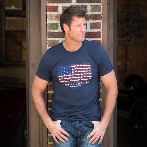 New Balance 3196 Men's 990 Flag Graphic Tee - Navy (met3196nv)