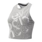 New Balance 93150 Women's Relentless Crop Top - Grey (wt93150ag)