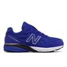 New Balance 990v4 Kids' Pre-school Lifestyle Shoes - Blue (kj990uvp)