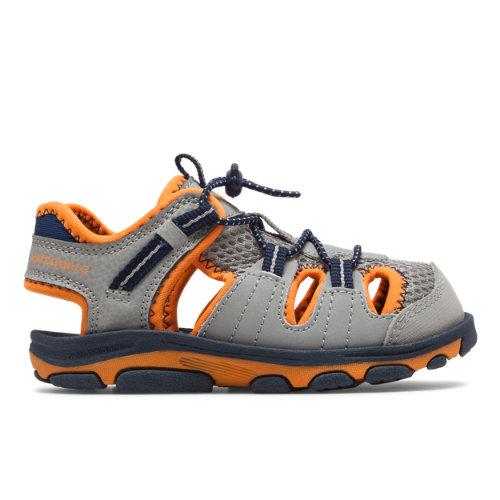 New Balance Adirondack Sandal Kids' Grade School Sandals - Grey/orange (k2029gro)