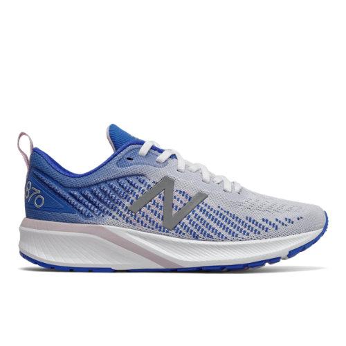 New Balance 870v5 Women's Stability Shoes - White/blue/purple (w870wb5)