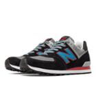 New Balance 574 Connoisseur Retro Ski Men's Made In Usa Shoes - Black, Blue, Grey (us574csi)