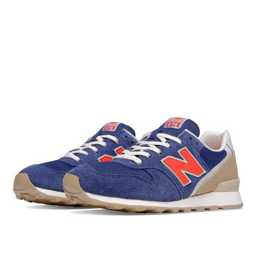 New Balance 696 Lakeview Women's Running Classics Shoes - Navy/red/tan (wl696hg)