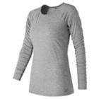 New Balance 73139 Women's Long Sleeve Layer - Grey (wt73139ag)