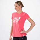 New Balance 4148 Women's Pink Ribbon Camel Tee - Watermelon, White (rwgt4148wtm)