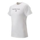 New Balance 93449 Men's Call Me Coco Tee - White/black (mt93449wt)