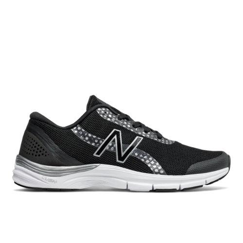 New Balance 711v3 Graphic Trainer Women's Cross-training Shoes - Black/silver (wx711bg3)