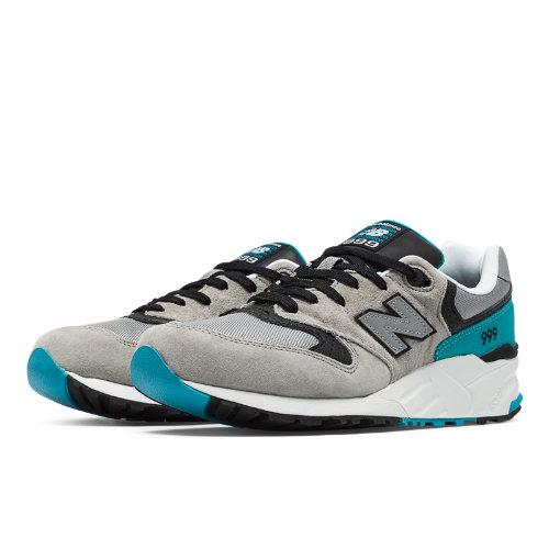 New Balance 999 Sound And Stage Men's Running Classics Shoes - Light Grey, Grey, Blue Atoll (ml999sst)