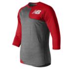 New Balance 315 Men's Baseball Asym Base Layer Left - Red/grey (tmmt315ltre)