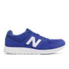 New Balance 574 Fresh Foam Suede Men's Sport Style Sneakers Shoes - Blue/white (mfl574fe)